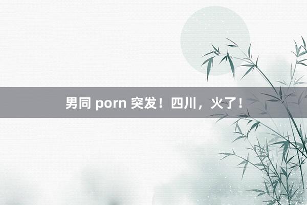 男同 porn 突发！四川，火了！