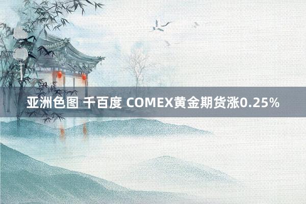 亚洲色图 千百度 COMEX黄金期货涨0.25%