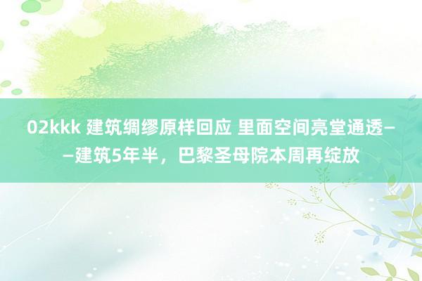 02kkk 建筑绸缪原样回应 里面空间亮堂通透——建筑5年半，巴黎圣母院本周再绽放