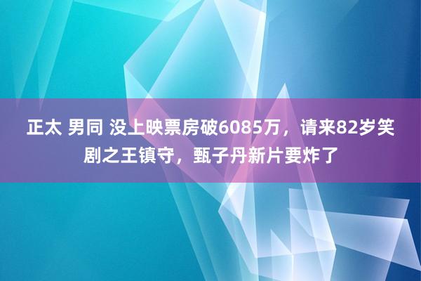 正太 男同 没上映票房破6085万，请来82岁笑剧之王镇守，甄子丹新片要炸了