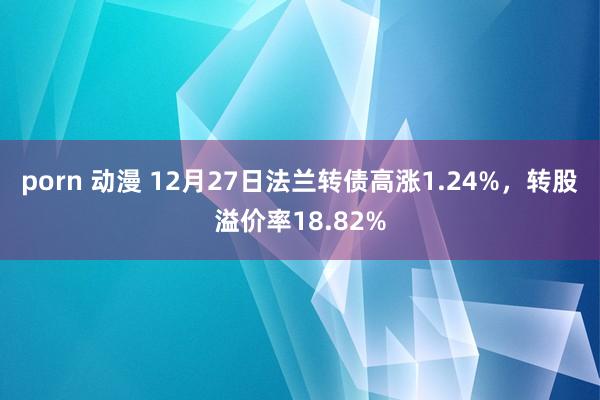 porn 动漫 12月27日法兰转债高涨1.24%，转股溢价率18.82%