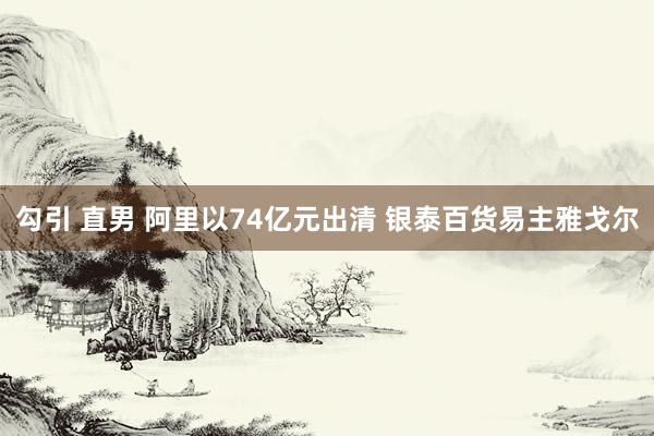 勾引 直男 阿里以74亿元出清 银泰百货易主雅戈尔